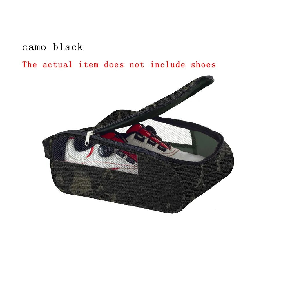 Portable Golf Shoes Bag Zipper Shoe Case Breathable Water Resistant Carrier Shoe Accessory Black Green Red Drop Ship