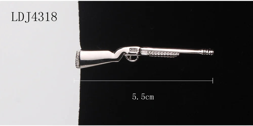 Tie Clip for Men Classic Meter Tie Pin Copper Tie Bar Quality Enamel Tie Collar Pin Crystal Business Corbata