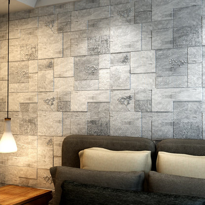 3D Wall Stickers Thick Living Room Wall Bedroom Decoration Room Simulation Brick Pattern Personality Creative Anti-Collision