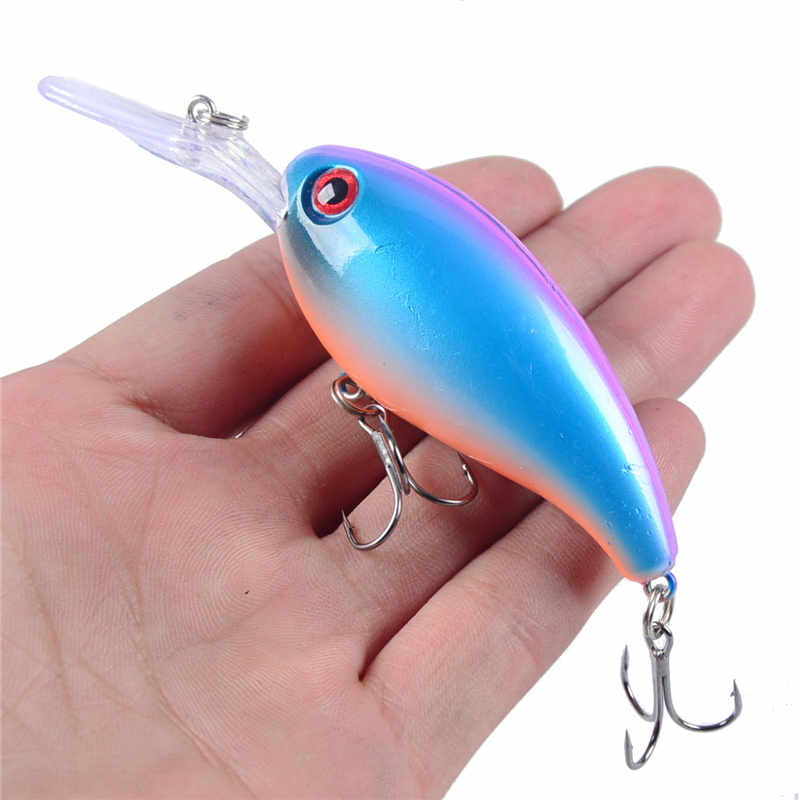 1pcs Crank Fishing Lure Artificial Hard Baits 10cm/15g Crankbait Jerkbait Wobbler Fishing Tackle Good Treble Hooks Tackle