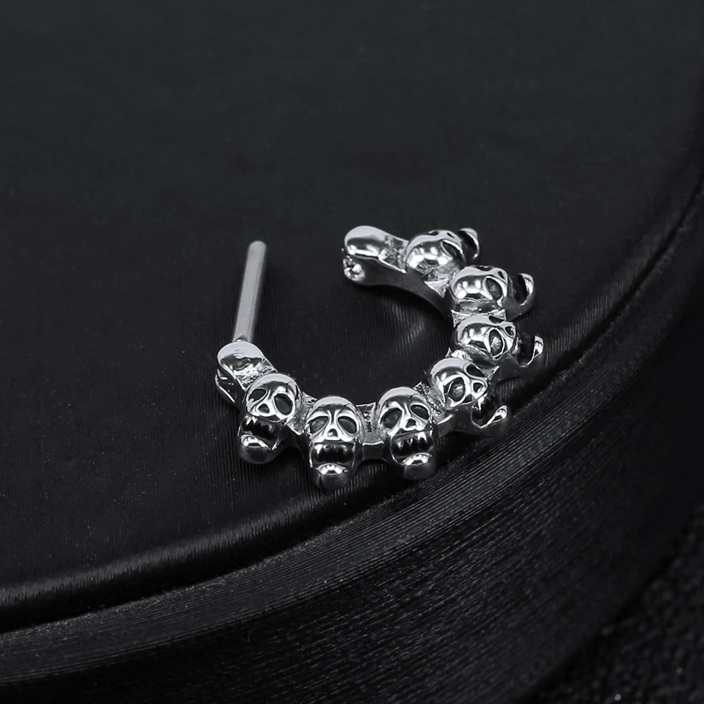 Indian Nose Piercing Septum Clicker Real Clip Rings Piercing Jewelry Septum Tribal Hoop Nose Ring Body Piercing Septo Indiano