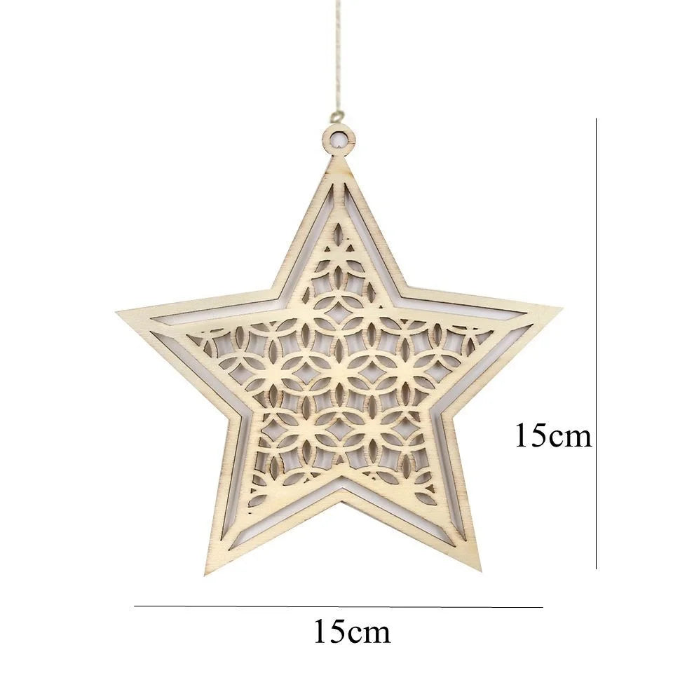 Eid Ramadan Wooden Hanging Ornaments for Ramadan Kareem DIY Wreath Supplies Islam Party Metal Ring Wreath Party Decorations