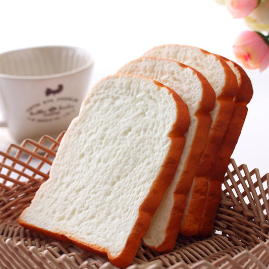 1PC Hot 14CM Jumbo Soft Scent Sliced Bread Toast Kids Toy Hand Pillow Decoration Crafts Miniature Kids Kitchen Toys