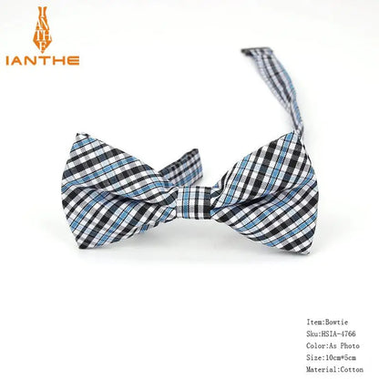 36Colors Brand Plaid Kid Bowtie Cotton Children Bowties Baby Kid Classical Pet Dog Cat Striped Butterfly Child Bow Tie