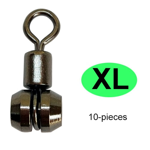 10/20-Pieces New Fishing Swivels 3-Way Swivel S/M/L/Xl Stainless Steel Fishing Connector Swivel Hook for Feeder Carp Fishing
