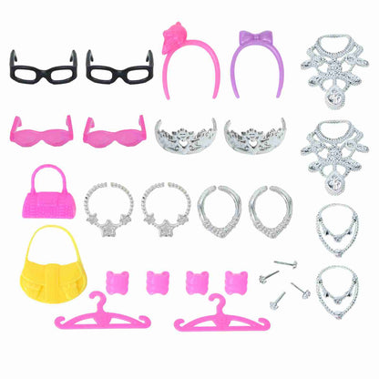 Mix Doll Accessories Option Shoes / Shoe Cabinet White Rack Storage Sofa Dresses Dollhouse Furniture for Barbie Doll
