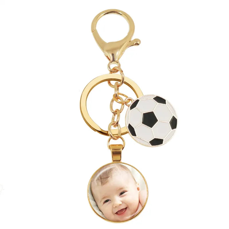 Personalized Custom Keychain Photo Mum Dad Baby Children Grandpa Parents Custom Designed Photo for Family Anniversary