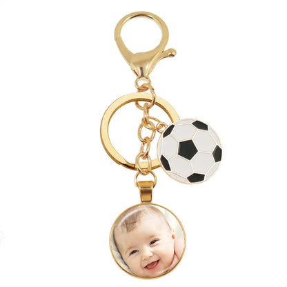Personalized Custom Keychain Photo Mum Dad Baby Children Grandpa Parents Custom Designed Photo for Family Anniversary