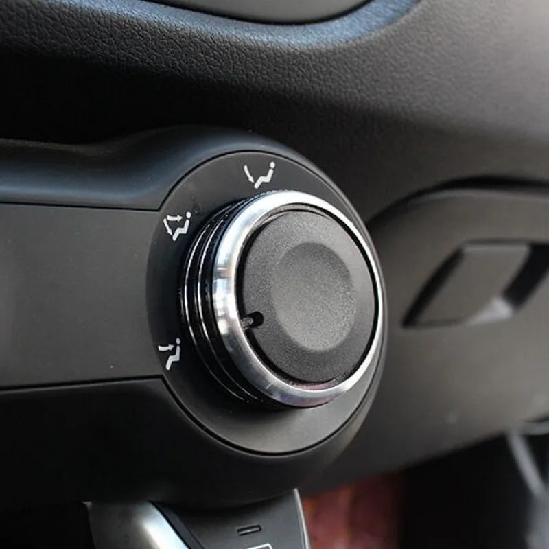 Tonlinker Interior Air Conditioning Knob Cover Sticker for KIA RIO K2KXCROSS 2017-19 Car Styling 2 PCS ABS Plastic Cover Sticker