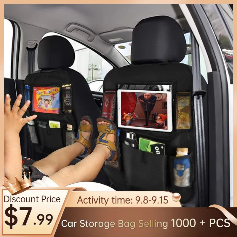 New Arrival Convenient Car Seat Back Organizer Multi-Pocket Storage Bag Box Case Car Storage Bag Tablet Holder Storage Organizer