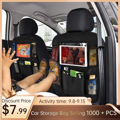 New Arrival Convenient Car Seat Back Organizer Multi-Pocket Storage Bag Box Case Car Storage Bag Tablet Holder Storage Organizer