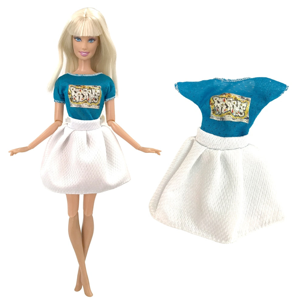 NK  1x Doll Ballet Dress for Barbie Doll Fashion Party Skirt Dollhouse Dancing Clothes for 1/6 BJD FR Doll Accessories Toys JJ