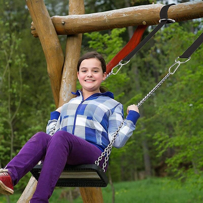 Tree Swing Hanging Kit With Tree Protectors and Protective Sleeves. Two 10ft Long Straps Holds 2500 Lbs