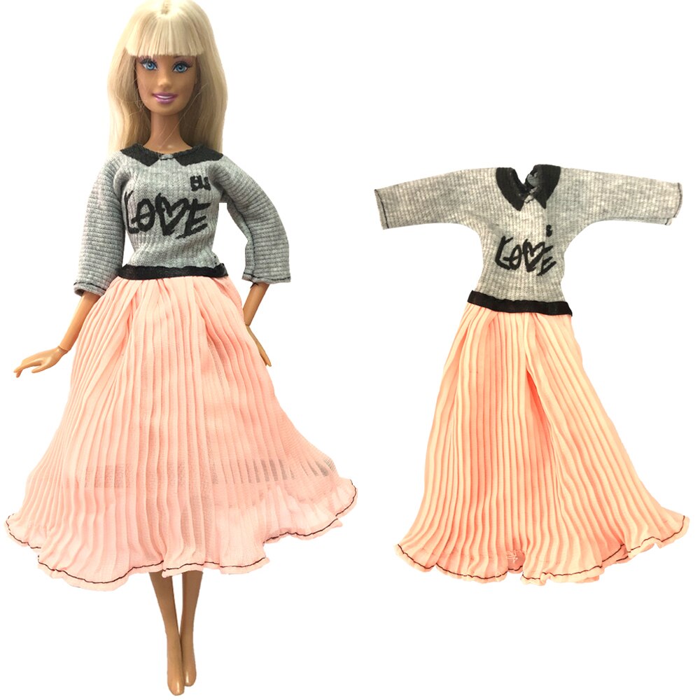 NK  1x Doll Ballet Dress for Barbie Doll Fashion Party Skirt Dollhouse Dancing Clothes for 1/6 BJD FR Doll Accessories Toys JJ