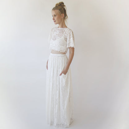 Bridal Lace Top, Plus Size Bridal Wear #2059