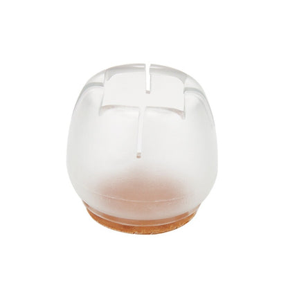 10pcs/Set Transparent Silicone Rectangle Square Round Chair Leg Caps Feet Pads Furniture Table Feets Wood Floor Protect Supplies