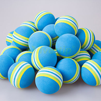 50pcs/Bag Rainbow Color Golf Training Foam Balls Golf Swing Indoor Training Aids Practice Sponge Foam Balls