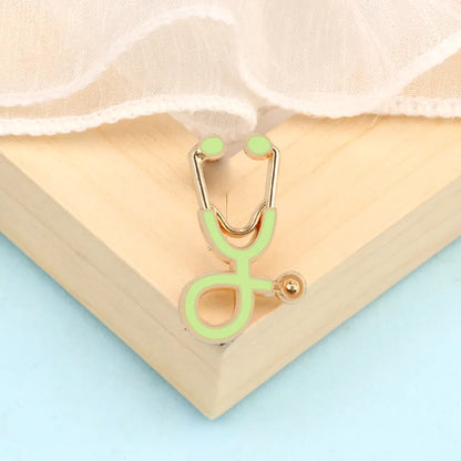 Creative 18 Styles Colorful Brooches Doctor Nurse Stethoscope Enamel Pins Medical Denim Jackets Bag Jewelry Button Badges