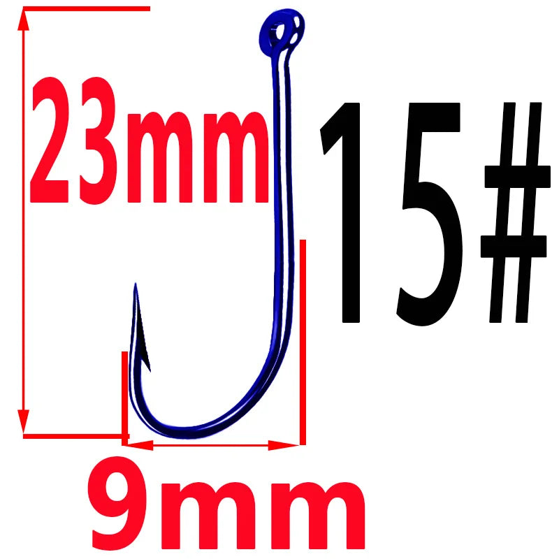 50pcs Fishing Hooks Fishing Tackle Durable Fishhooks Carp Barbed Hook Ocean River Lake  Bait Lure Fish Tool