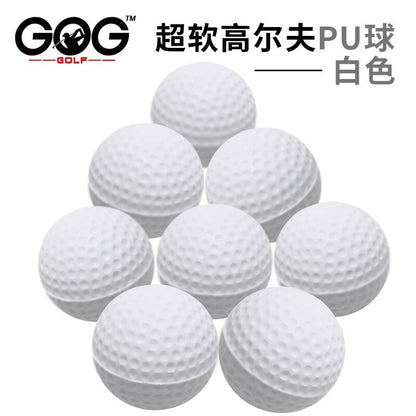 New Brand 50 Pcs/Bag Red Indoor Outdoor Training Practice Golf Sports Elastic PU Foam Balls