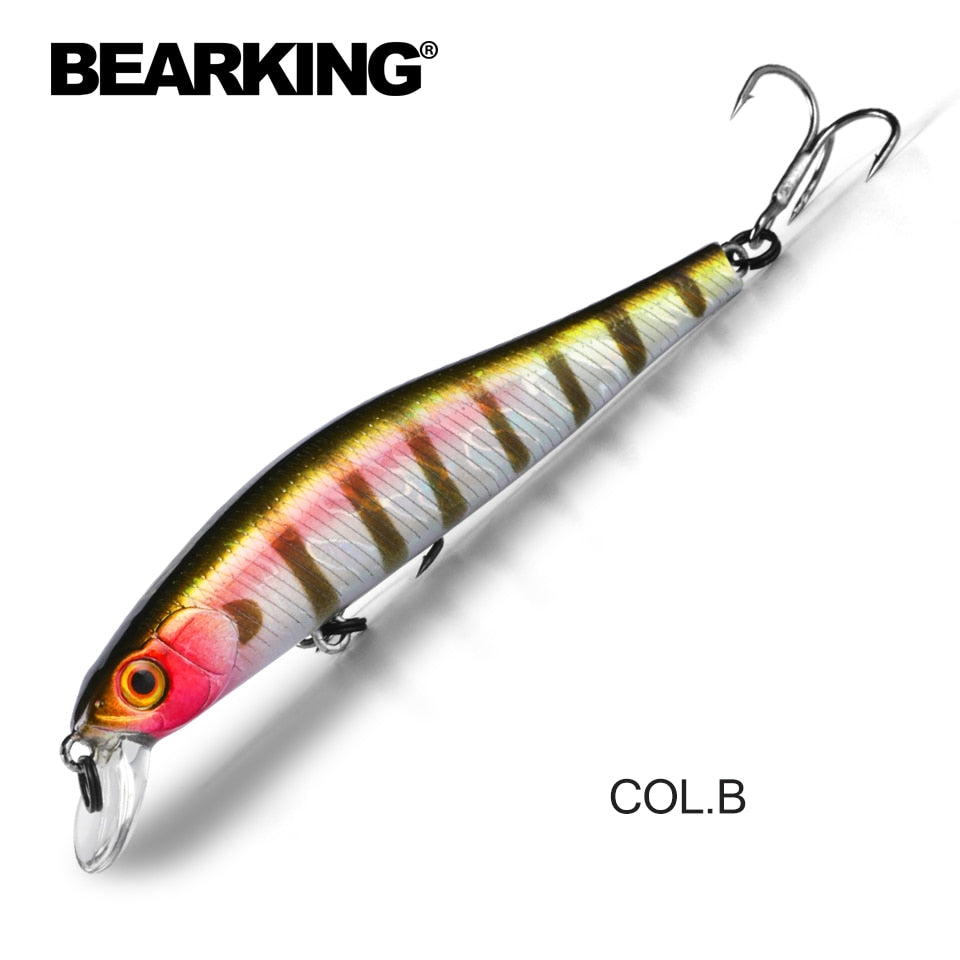 BEARKING 9cm 10g Hot Fishing Gear Shone SP Lures Minnow Crank ,Tungsten Magnet Weight System Wobbler Bait Isca Artificial