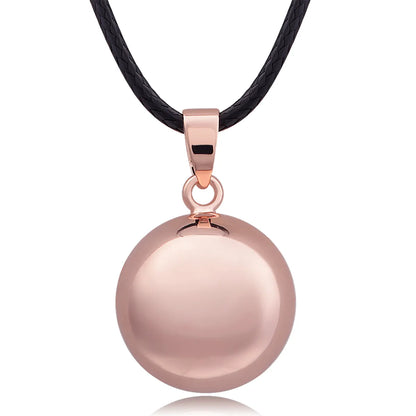 Eudora Harmony Ball Pendant Necklace Pregnancy Chime Ball Mexcian Bola Pendants Wishing Balls Fine Jewelry for Women