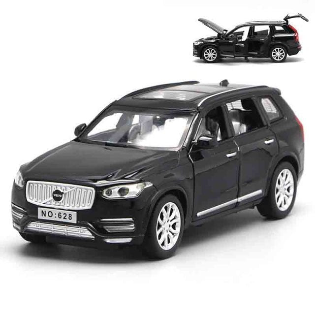 1:32 XC90 Diecast Cars Model Toy Openable Doors Pull Back Music Light Car Toys for Kids Children