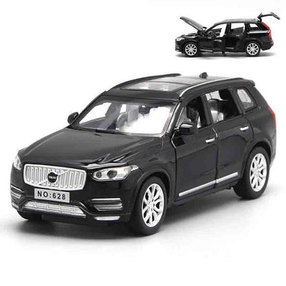 1:32 XC90 Diecast Cars Model Toy Openable Doors Pull Back Music Light Car Toys for Kids Children