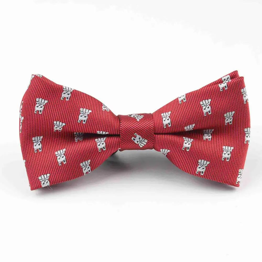 Plaid Children Bowtie Polester Bowties Baby Kid Kids Classical Pet Striped Butterfly Bow Tie Elk Bike Umbrella Dog Car