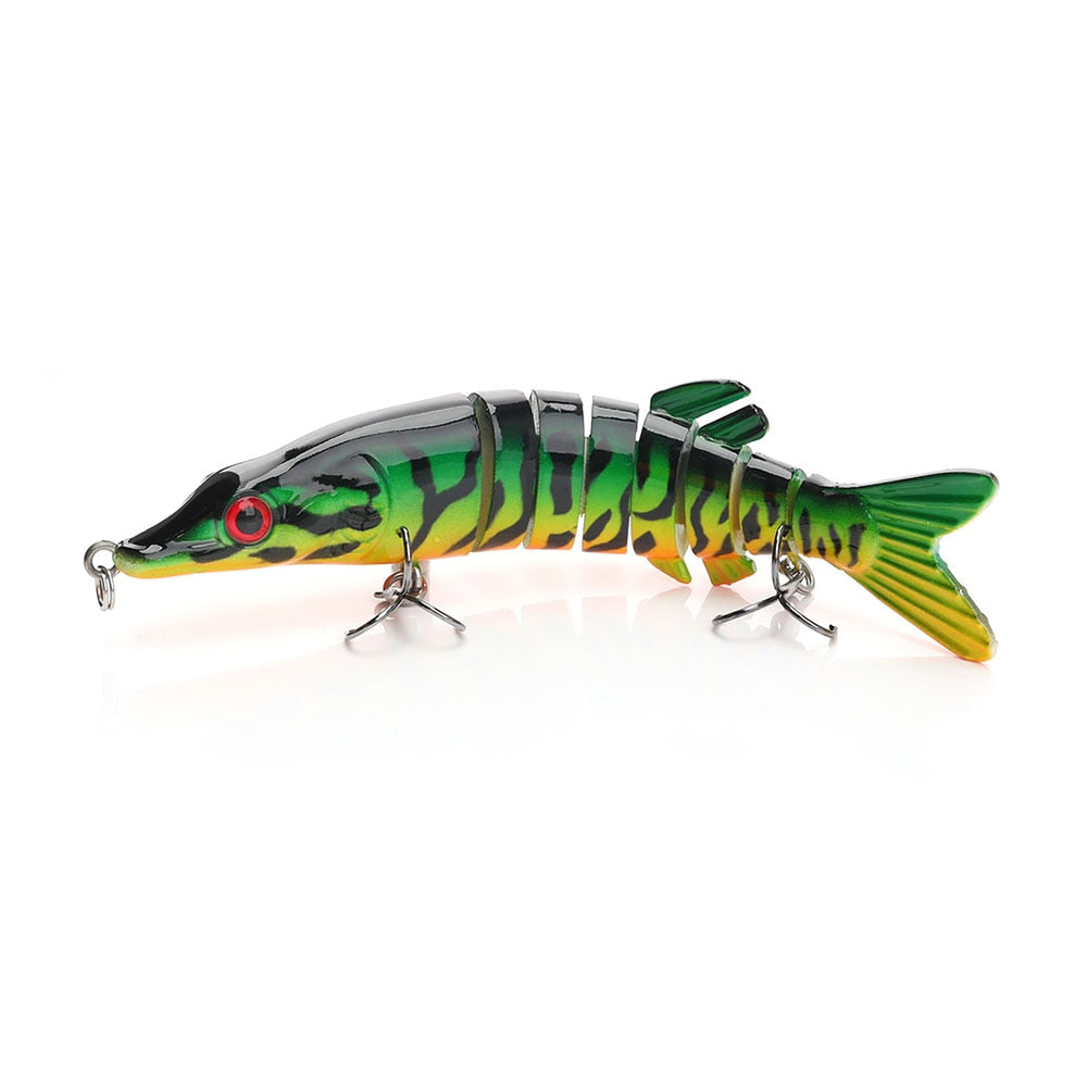 VTAVTA Artificial Pike Lure Bait Multi Jointed Bait 12.5cm 20g Lifelike Crankbaits Fishing Wobblers Swimbait Sea Fishing Lure