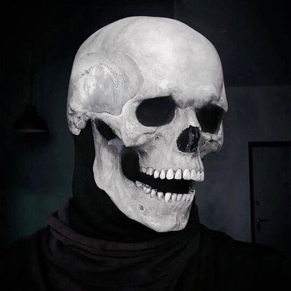 Halloween Mask Movable Jaw Full Head Skull Mask Halloween Decoration Horror Scary Mask Cosplay Party Decor 2023 Skull Helmet