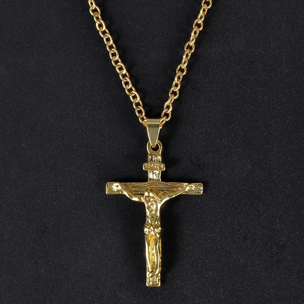 Choker Necklaces for Women 2022 Gun Cross Pendant Crystal Rhinestone Chain Necklace Women Men Punk Chains Jewelry