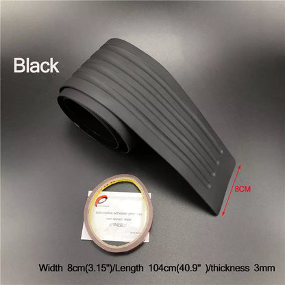 Universal 104*9cm 90*8cm Car Trunk Door Sill Plate Protector Rear Bumper Guard Rubber Mouldings Pad Trim Cover Strip Car Styling