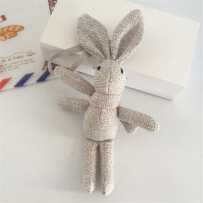 NEW Rabbit Plush , Animal Stuffed Dress Rabbit Key Chain TOY, Kid's Party Plush TOY , Bouquet Plush Dolls
