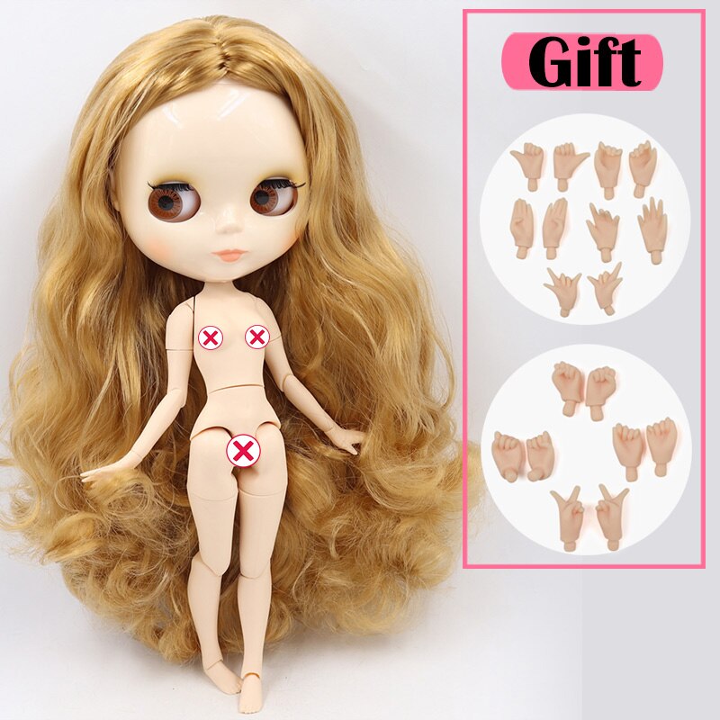 ICY DBS Blyth Doll No.3 Glossy Face White Skin Joint Body Special Price 1/6 BJD To