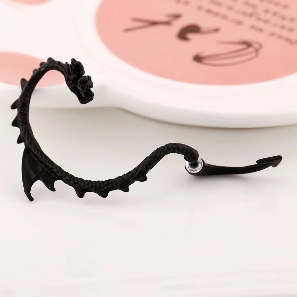 Retro Vintage Gothic Rock Punk Twine Dragon Shape Ear Cuff  Earring Earrings for Women Men  Earrings