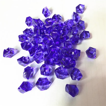 50PCS 14*11mm Acrylic Transparent Pawn Irregular Diamond Stone Chessman Game Pieces for Board Games Accessories 22 Colors