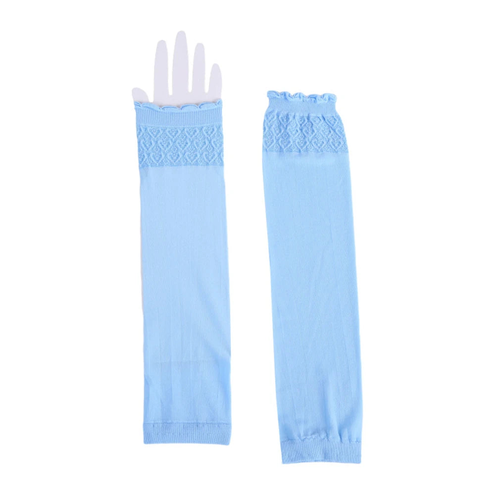 Islamic Muslim Sleeves Gloves Arm Cover Hijab Stretchy Fabric Arab Sleeves New Elastic Sun Protection Arm Warmer Middle East