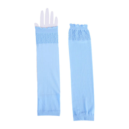 Islamic Muslim Sleeves Gloves Arm Cover Hijab Stretchy Fabric Arab Sleeves New Elastic Sun Protection Arm Warmer Middle East