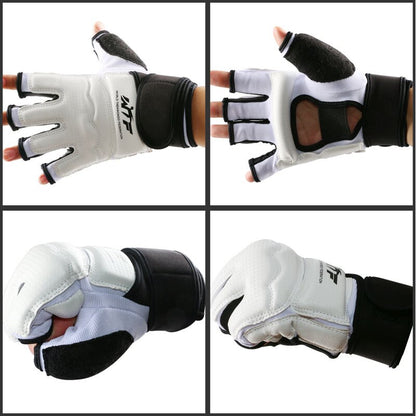 Full Set of Kung Fu Sport Taekwondo Gloves Foot Ankle Protector Support Wushu