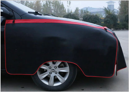 CHIZIYO 3pcs Black Car Fender Covers Protect Paintwork Magnetic Wing Cover Fender Bonnet Paint Auto Repair Tool