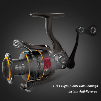 MEREDITH DAFNE KEEN Spinning Reel 5.2:1 2000 3000 4000 Triple Disc Carbon Drag 12KG Max Drag Power Bass Pike Carp Fishing Reels