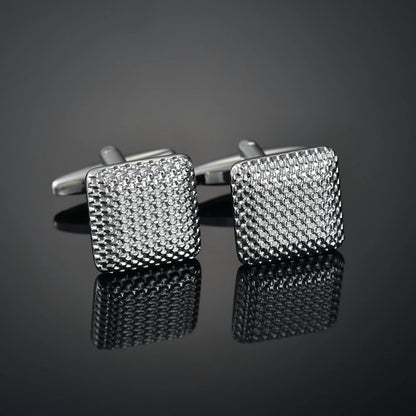 French Shirt Cufflink for Mens Brand Designer Cuffs Button Male Silver High Quality Luxury Wedding Jewelry Father's Day