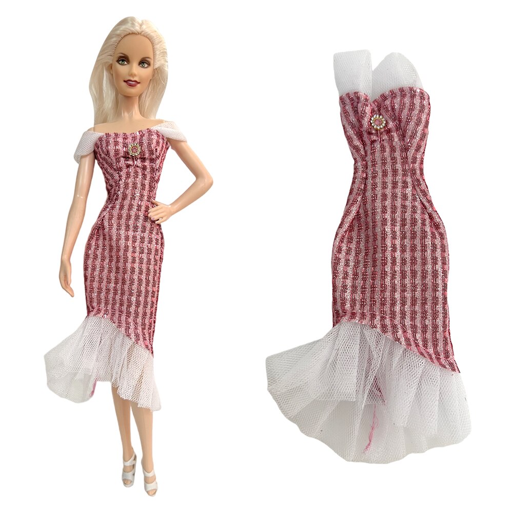 NK  1x Doll Ballet Dress for Barbie Doll Fashion Party Skirt Dollhouse Dancing Clothes for 1/6 BJD FR Doll Accessories Toys JJ