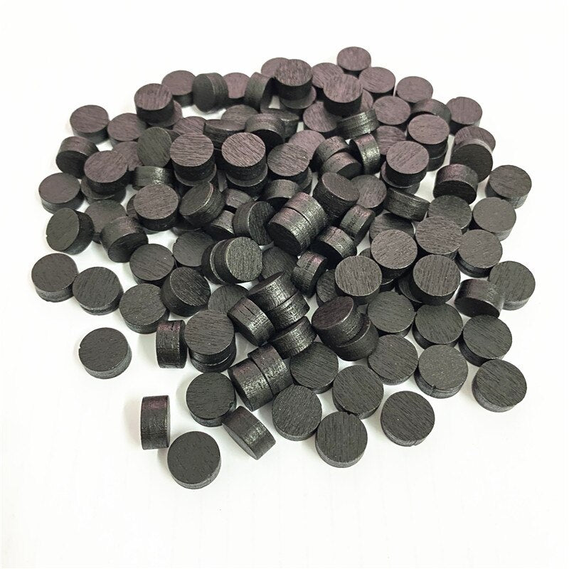 100Pcs Diameter 10*5MM Pawn Wooden Game Pieces Colorful Pawn/Chess for Board Game/Educational Games Accessories