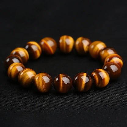 Minimalist 4/6/8/10/12mm 100% Tiger Eyes Beads Bracelet Natural Stone Braslet Accessories Jewelry Pulseras