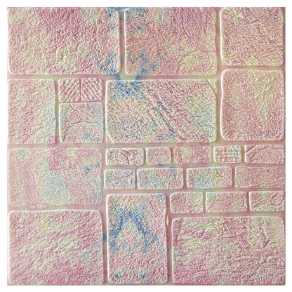 3D Wall Stickers Thick Sandstone Self-Adhesive Wallpaper Brick Pattern Collision Living Room Wall Stickers Bedroom Net Red Room