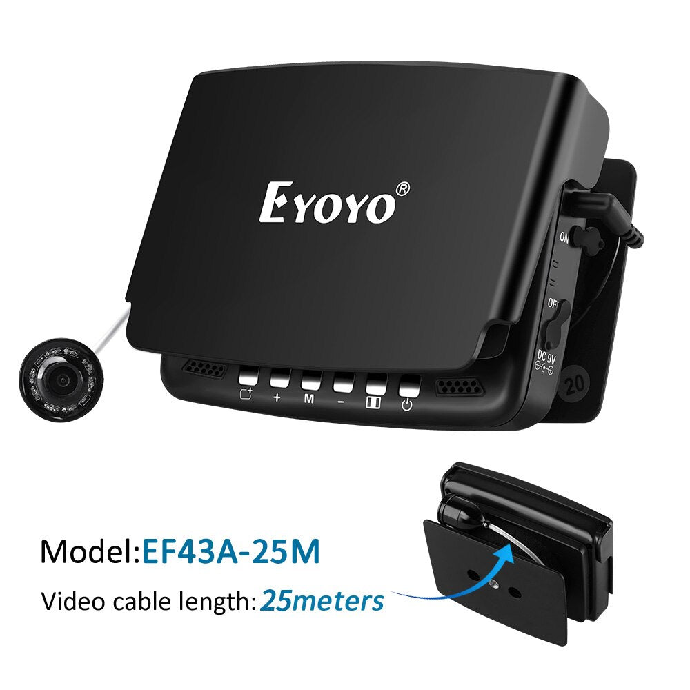 Eyoyo EF43A 20M Fish Finder 4.3" 1000TVL Underwater Ice Carp Fishing Camera for Winter Sea Fishing Tackle Accessories Pesca