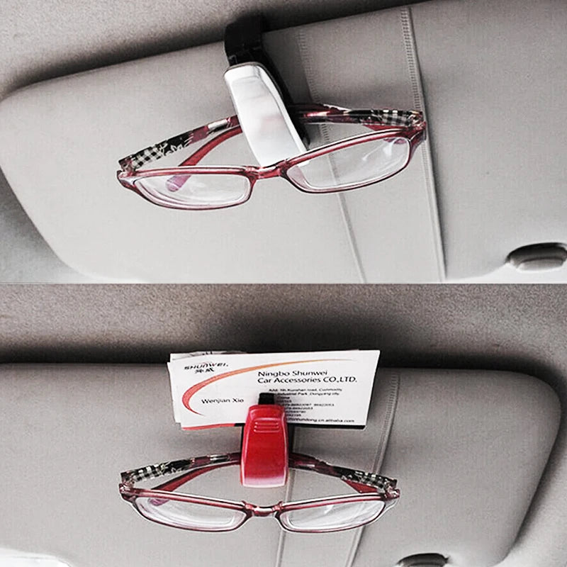 Misima Auto Sun Visor Glasses Fastener Clip Holder for Sunglasses Eyeglasses Ticket Card Universal Multi-Function Portable