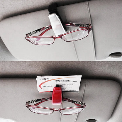 Misima Auto Sun Visor Glasses Fastener Clip Holder for Sunglasses Eyeglasses Ticket Card Universal Multi-Function Portable